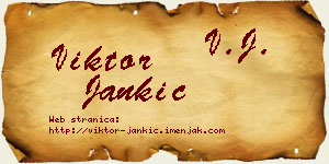 Viktor Jankić vizit kartica